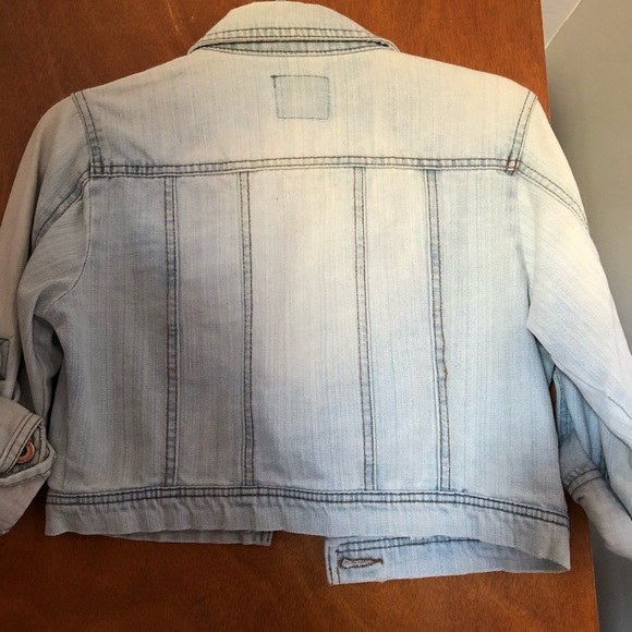 Denim cropped jacket - Picture 3 of 3
